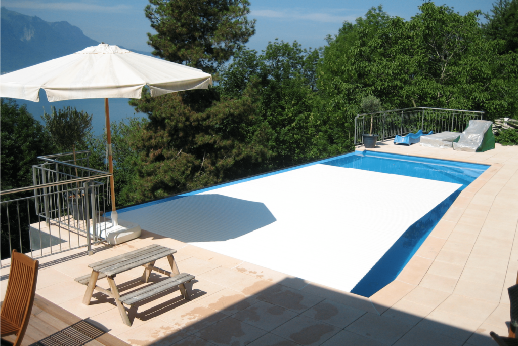 BAC pool systems Rollladen Rollmatic PVC weiss