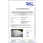 BAC pool systems Certificate safety cover Novatrend