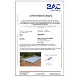 BAC pool systems Certificate safety cover SwissTop