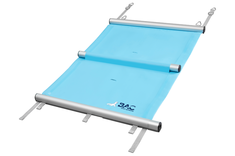 BAC pool systems Rollschutz Multiversal with wind protection