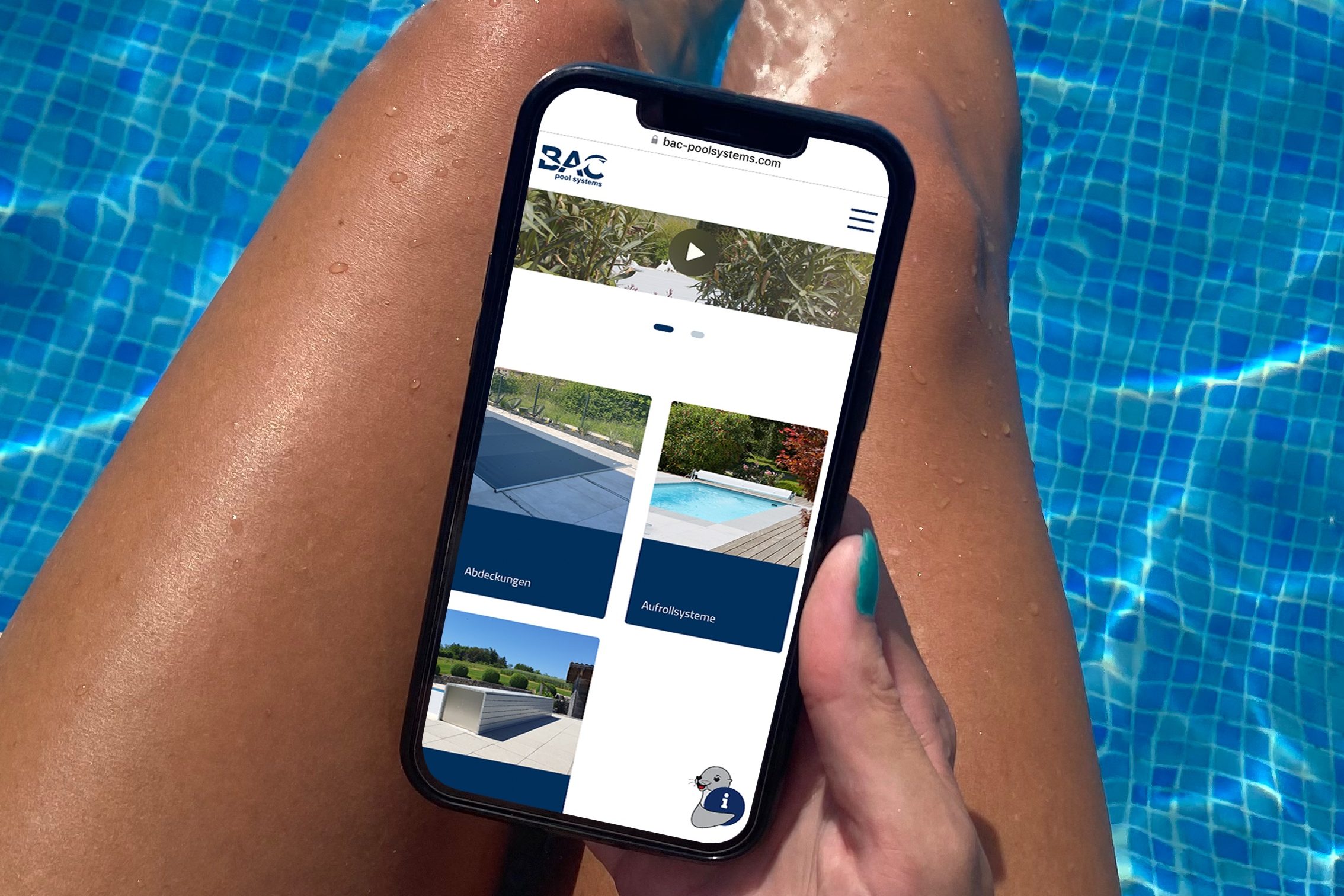 BAC pool systems new homepage