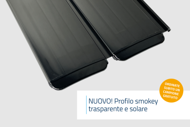 NUOVO! Profilo smokey trasparente e solare